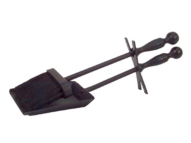 Fire Shovel & Brush in Black 2 Piece Companion Set